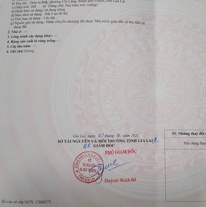 Bán đất chính chủ phường Chi Lăng, Pleiku 200m² - Cơ hội đầu tư hấp dẫn!