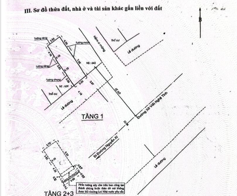 Nhà mặt tiền Xô Viết Nghệ Tĩnh, P26, Bình Thạnh 39.05m² giá 14.8 tỷ - Đầu tư sinh lời ngay!