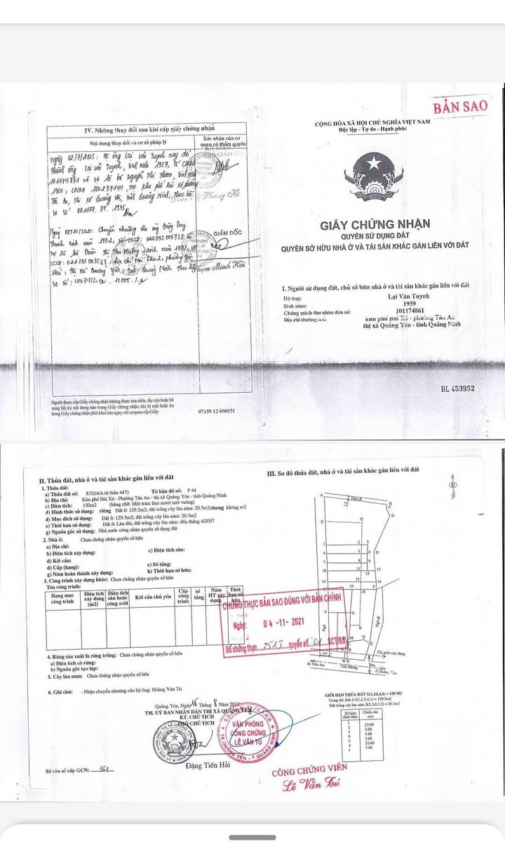 Đất nền Tân An Quảng Yên 150m² giá 1.95 tỷ - Sổ hồng chính chủ, giao thông thuận lợi!