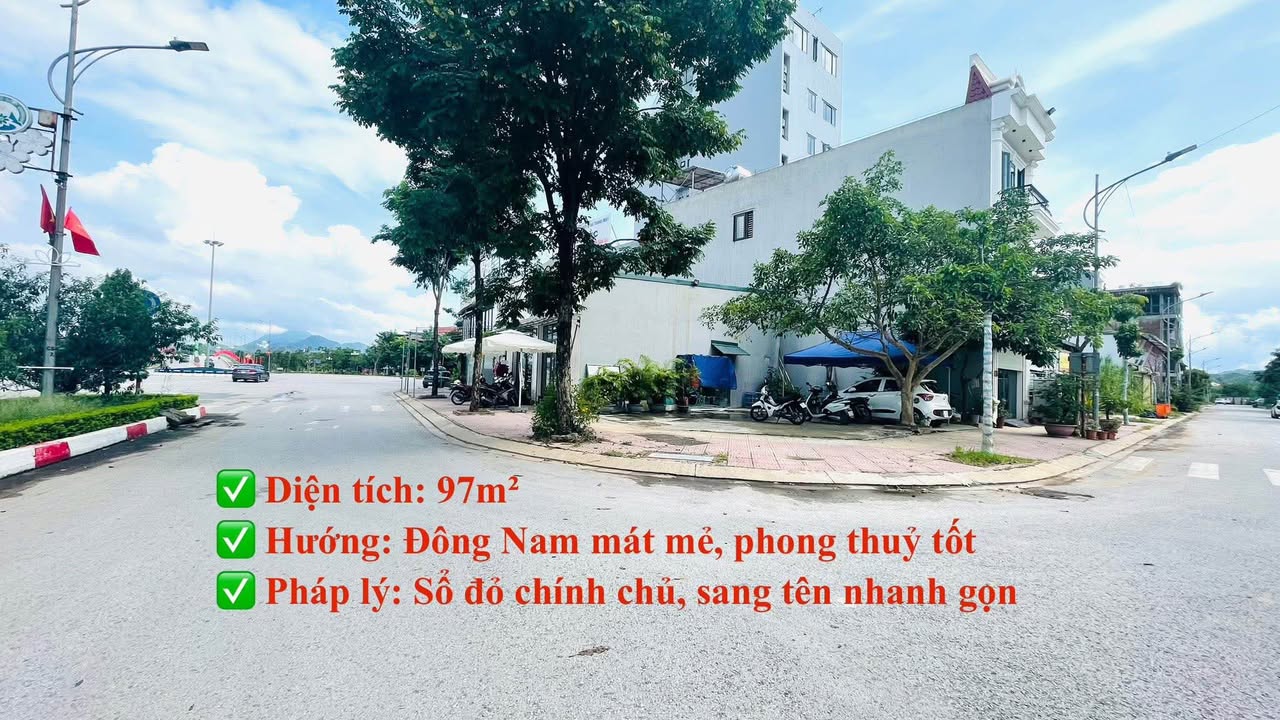 Đất lô góc Bà Triệu Lạng Sơn 97m² - Pháp lý rõ ràng, giá thỏa thuận!