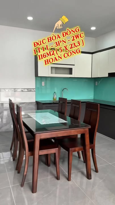 Nhà đẹp Đức Hòa 116m² giá 1.5-1.7 tỷ - Thiết kế hiện đại, vào ở ngay!