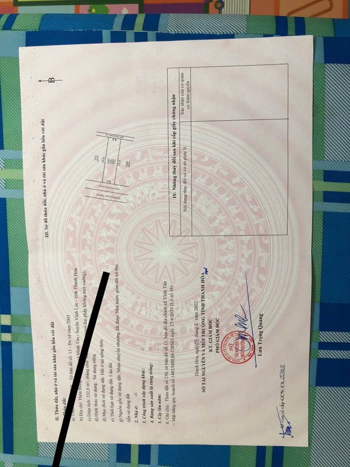 Lô đất Vĩnh Lộc 323m² giá 1.7 tỷ - Sổ hồng chính chủ, đầu tư lý tưởng!