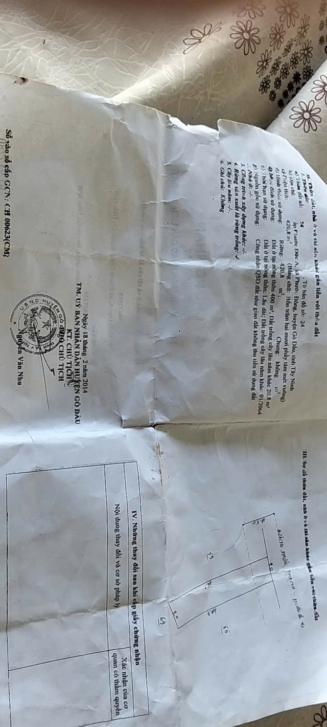 Nhà bán Phước Đông, Gò Dầu, Tây Ninh 387m² giá 3.6 tỷ - Vị trí kinh doanh sầm uất!