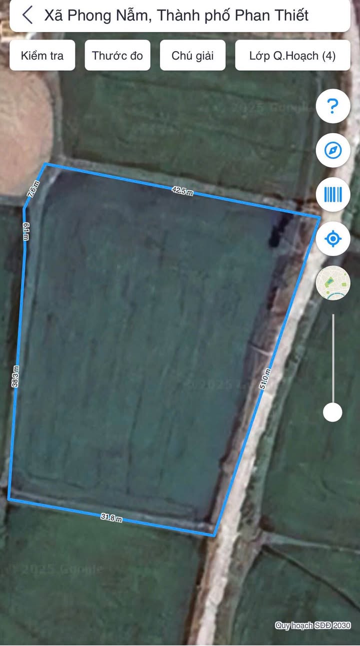 Đất nông nghiệp Phong Nẫm, Phan Thiết 1939m² giá 2.5 tỷ - Sẵn sàng đầu tư!