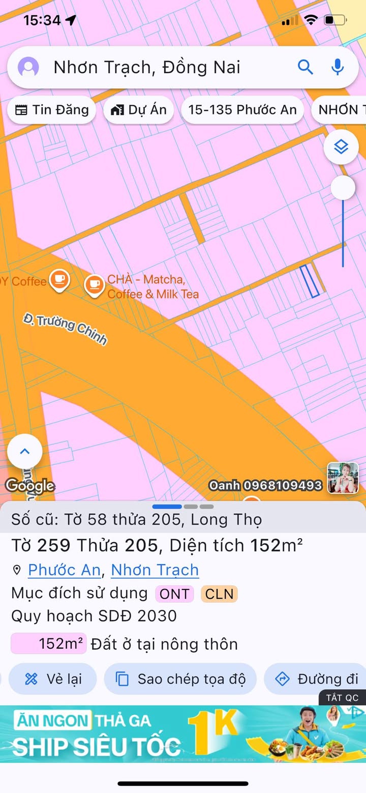 Đất nền xã Long Thọ, Nhơn Trạch 152m² - Cần bán gấp giá thỏa thuận!