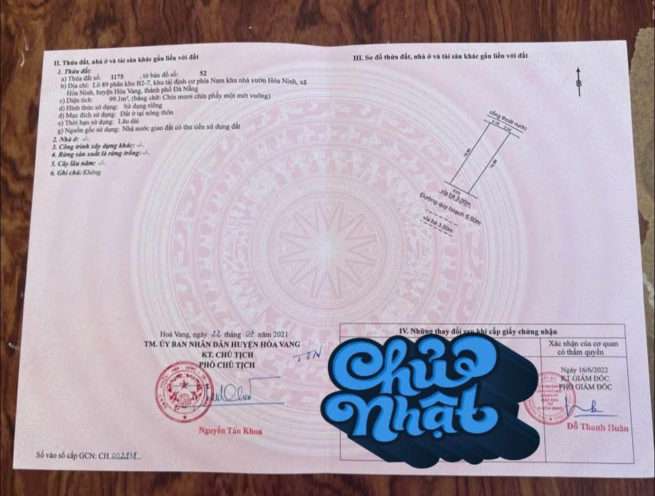 Đất nền Hòa Ninh Đà Nẵng 396m² giá 3.2 tỷ - Cơ hội đầu tư hấp dẫn!