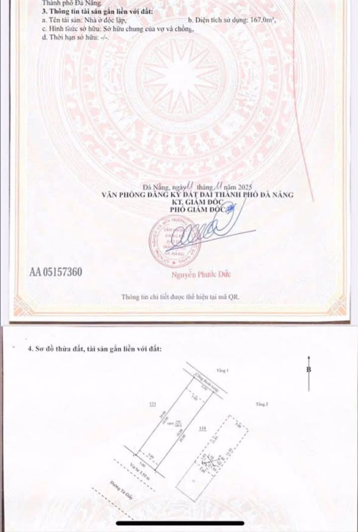 Nhà 2 tầng lửng mặt tiền Từ Giấy, Đà Nẵng 100m² giá 6.79 tỷ - Chính chủ bán gấp!