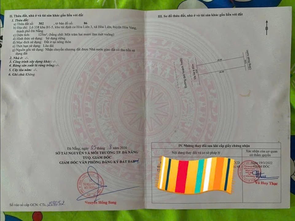 Đất nền Hòa Liên, Đà Nẵng 125m² - Hướng Tây Nam, giá thương lượng hấp dẫn!