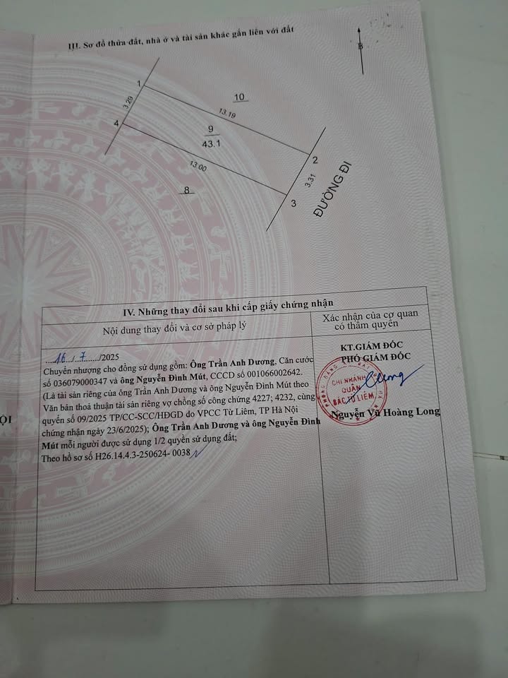 Bán đất khu TĐC Phú Diễn 43,1m² giá 12,5 tỷ - Có nhà cấp 4 cho thuê 7 triệu/tháng!