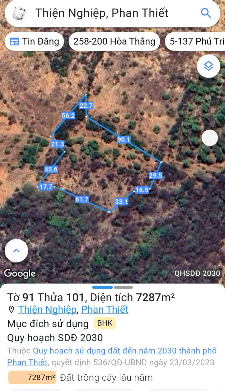 Đất nền Mũi Né 7200m² giá chỉ 2.16 tỷ - View trực diện Marina tuyệt đẹp!