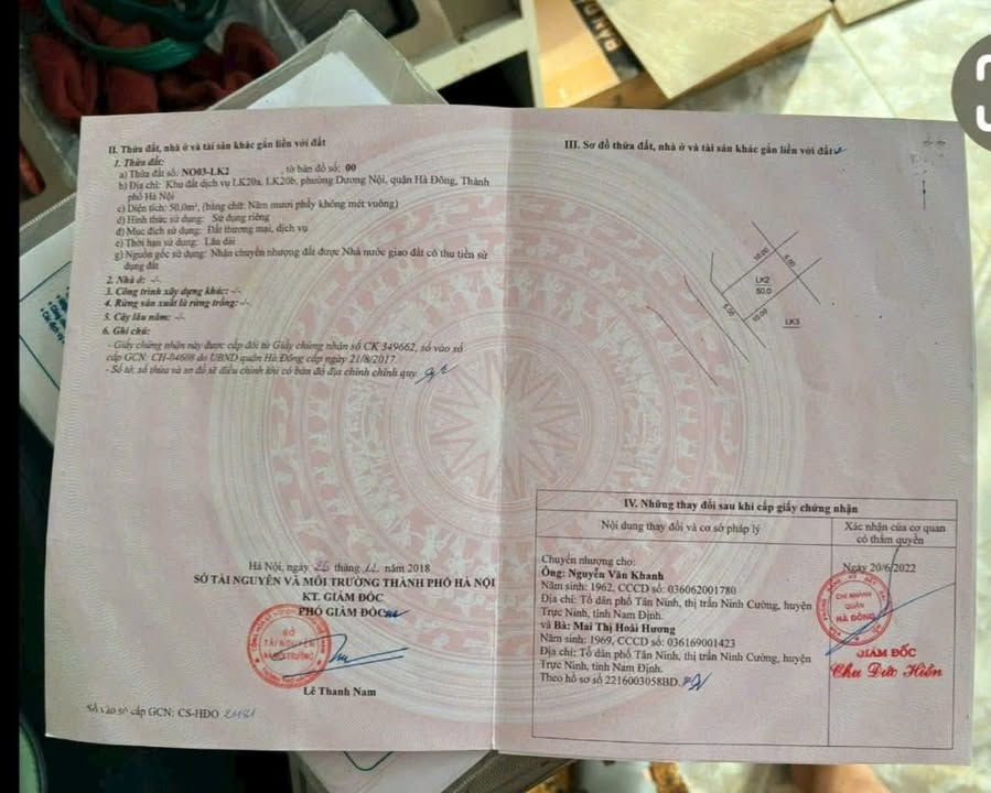 Đất phân lô vỉa hè Dương Nội Hà Đông 50m² - Vị trí vàng thuận lợi kinh doanh