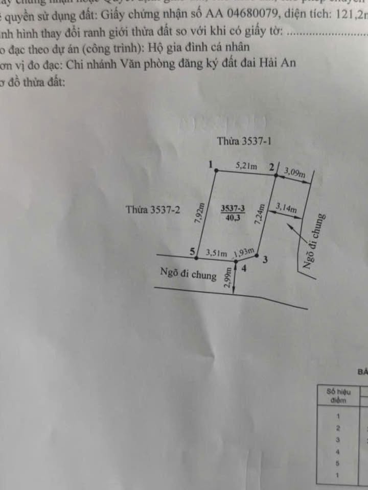 Đất nền Đằng Hải 40.3m² giá 2.3 tỷ - Vị trí đẹp, giao thông thuận lợi!
