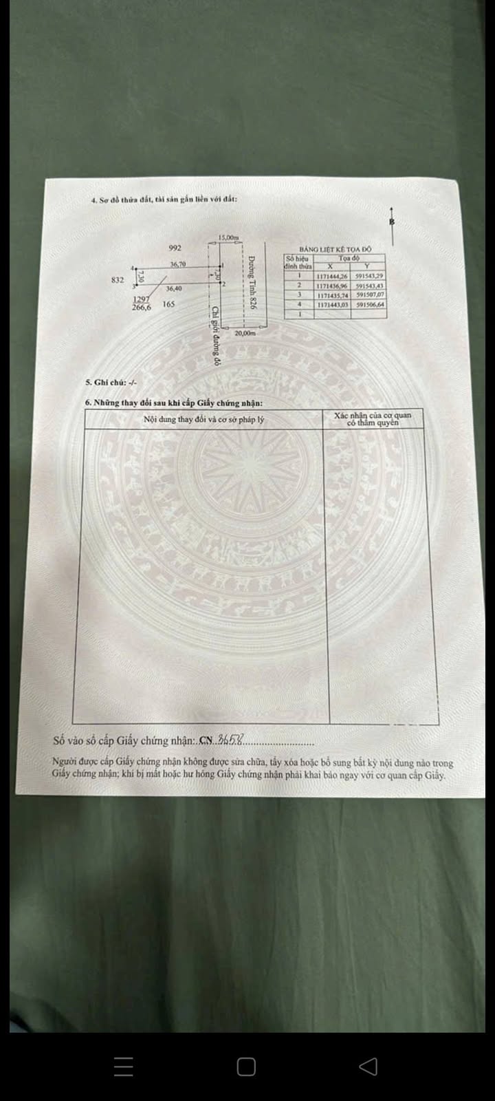 Đất mặt tiền tỉnh lộ 826, xã Long Hòa, 266m² giá 6 tỷ - Cơ hội đầu tư sinh lời!