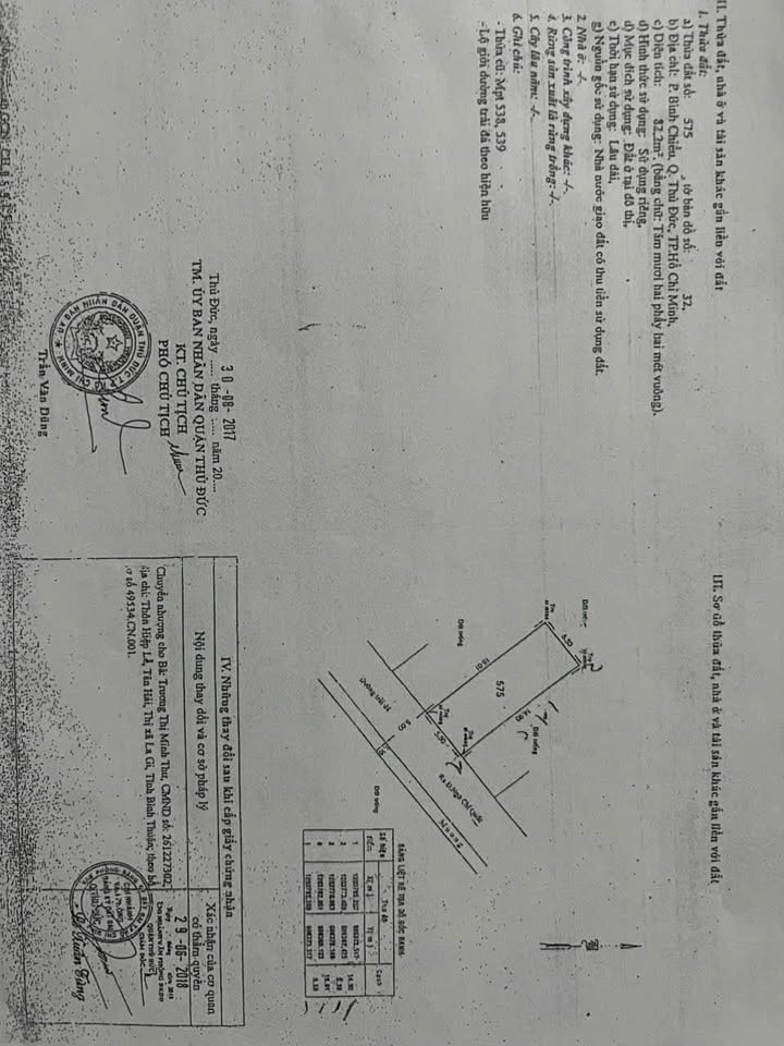 Đất nền thổ cư 82m² tại Bình Chiểu, Thủ Đức - Giá 4 tỷ, thương lượng ngay!