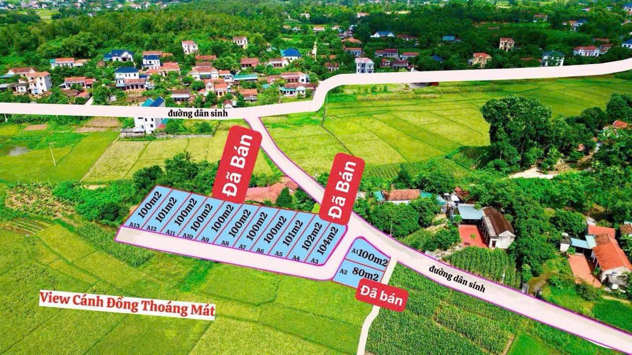 Đất nền Tử Du Lập Thạch 100m² giá 400-500 triệu - Đầu tư sinh lời ngay!