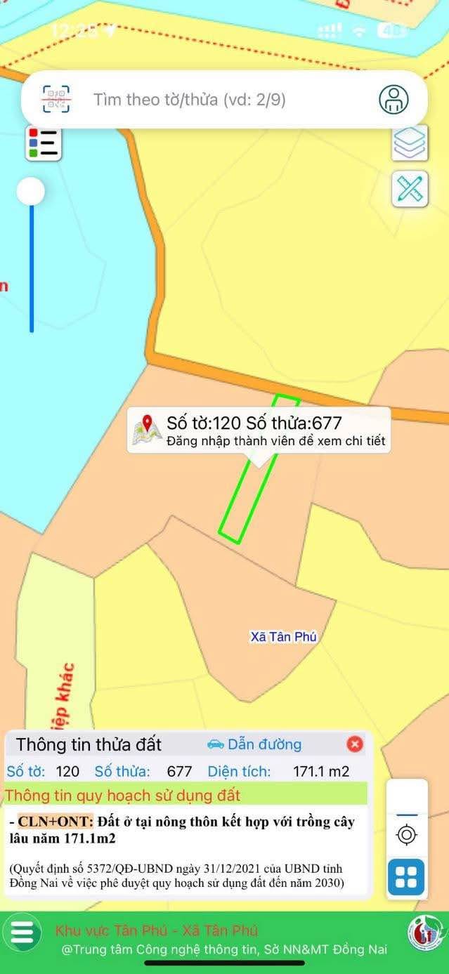 Đất nền 150m² tại ấp Thanh Thọ, xã Tân Phú chỉ 560 triệu - Cơ hội đầu tư tuyệt vời!