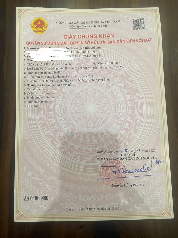 Đất nền Quất Lưu, Bình Xuyên 90m² giá 2.2 tỷ - Đầu tư sinh lời ngay!