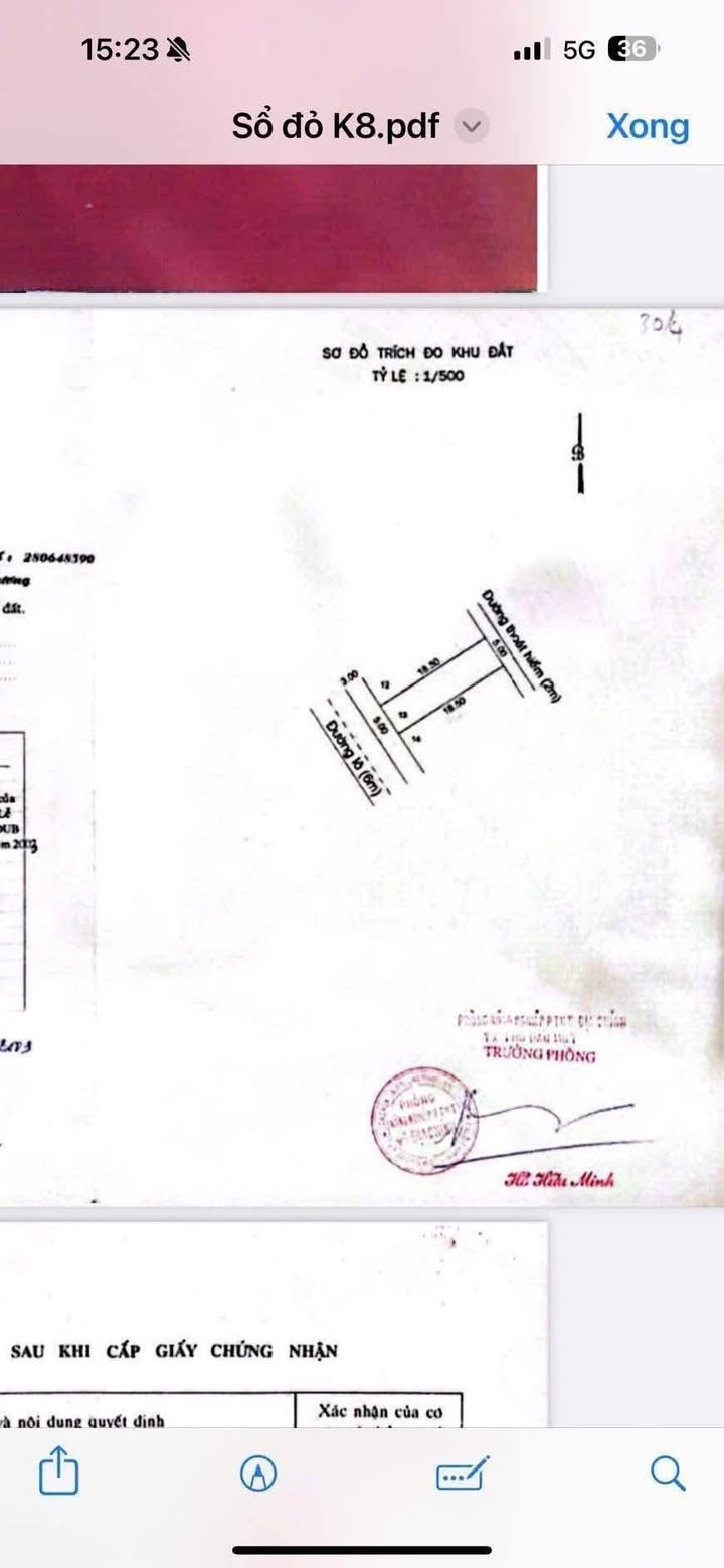 Đất nền KDC K8 Hiệp Thành 185m² giá 9.2 tỷ - Đầu tư sinh lời ngay!