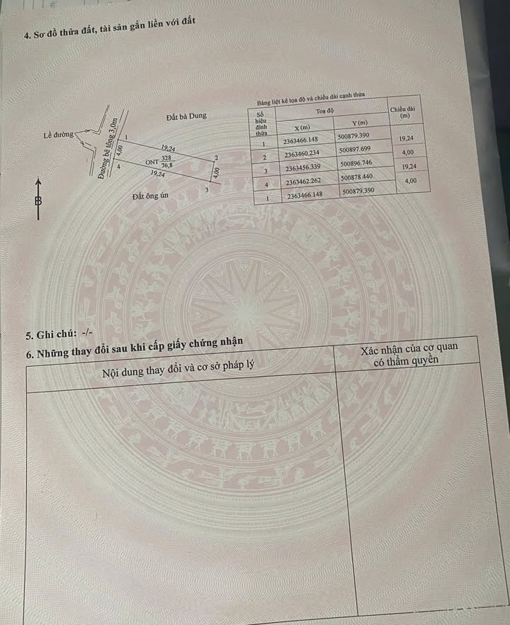 Đất ở Mường Thanh, Điện Biên 76.8m² - Hướng Tây, giá siêu hấp dẫn 400 triệu!