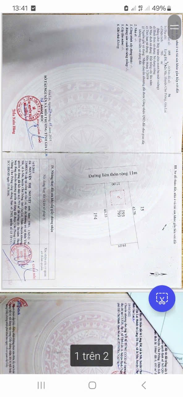 Đất nền nở hậu 19m tại Ia Boòng, Chư Prông - Giá chỉ 541.2 triệu VND!