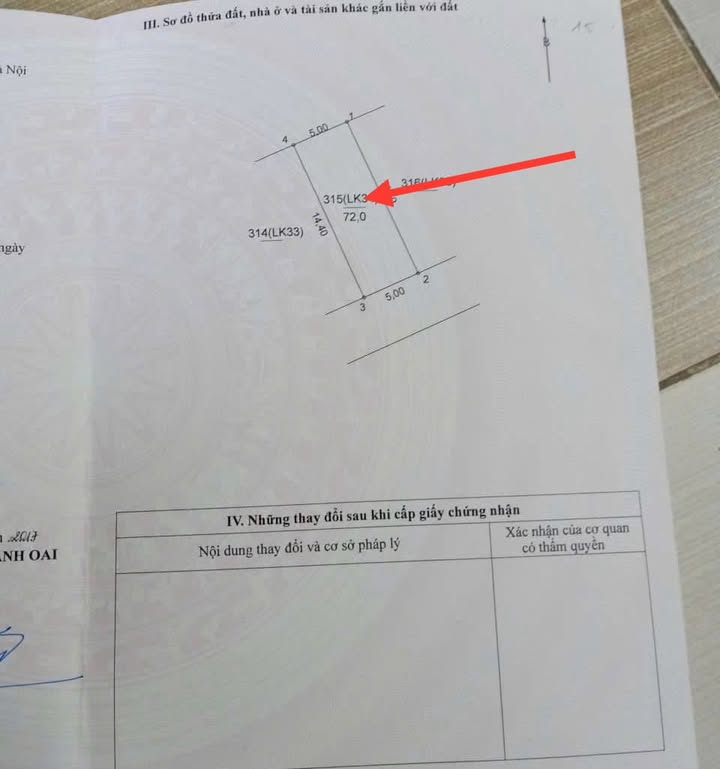 Đất nền xã Mỹ Hưng, huyện Thanh Oai 72m² - Cơ hội đầu tư hấp dẫn!