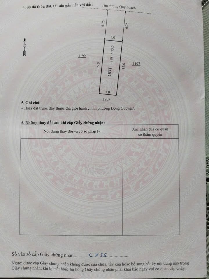 Đất nền Đông Cương, Thanh Hóa 75m² giá 1.5 tỷ - Cơ hội đầu tư tuyệt vời!