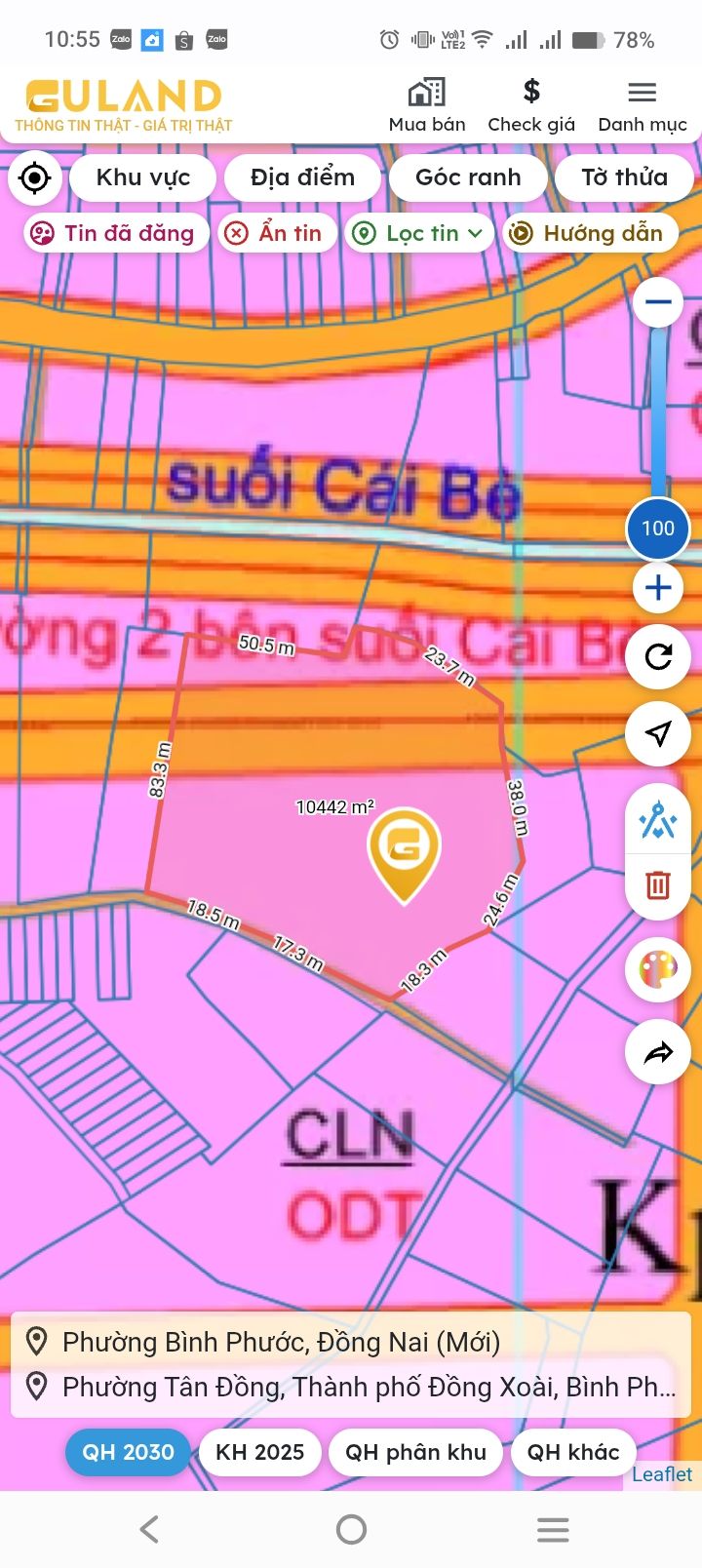 Đất nền 1ha mặt tiền 80m tại Tân Bình, Đồng Xoài - Giá đầu tư chỉ 7 tỷ!