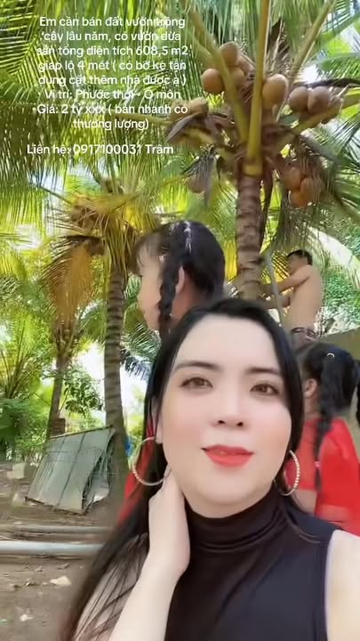 Đất vườn dừa Phước Thới 608.5m² giá 2.4 tỷ - Đầu tư sinh lời lâu dài!