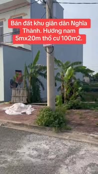 Đất nền Nghĩa Thành 100m² giá 1 tỷ - Vị trí đắc địa, chính chủ bán gấp!