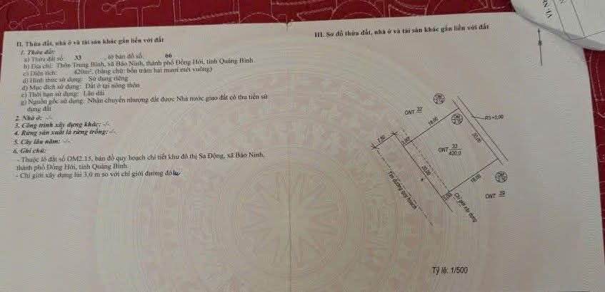 Biệt thự Sa Động Bảo Ninh 420m² giá 10.x tỷ - Đối diện Biển Vàng