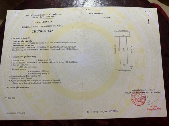 Đất nền Vĩnh Khê 100m² giá thỏa thuận - Hai mặt ngõ rộng 6m