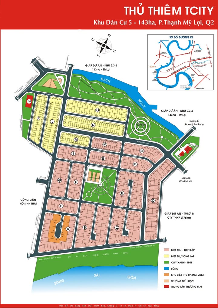 Đất nền biệt thự Villa Thủ Thiêm Quận 2, 225.4m² - Sổ đỏ chính chủ, giá tốt!