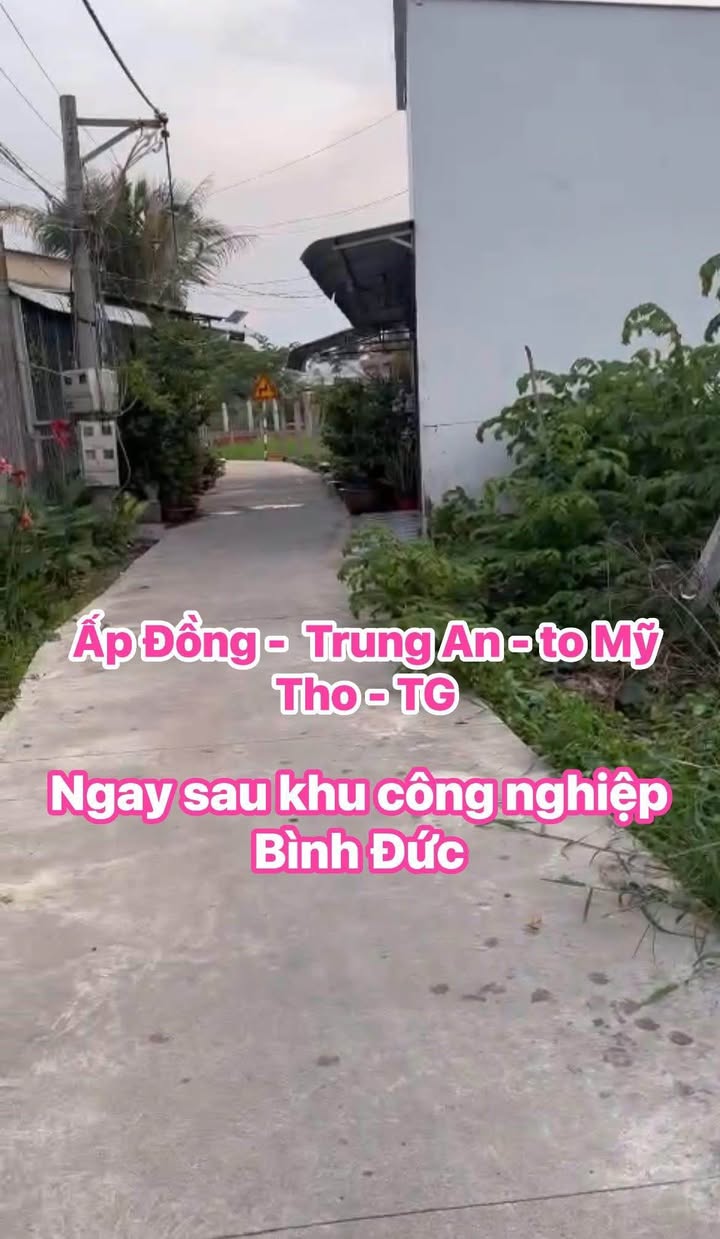 Đất nền đẹp tại ấp Đồng, Trung An, TP Mỹ Tho 51m² giá chỉ 480 triệu - Sổ hồng chính chủ!