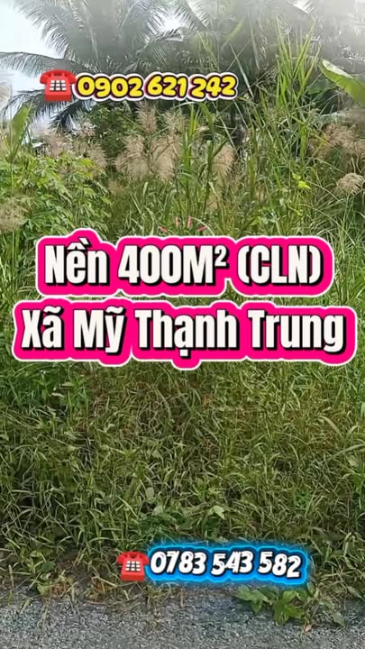 Đất nền Mỹ Thạnh Trung, Tam Bình 400m² giá 560 triệu - Cơ hội đầu tư tuyệt vời!