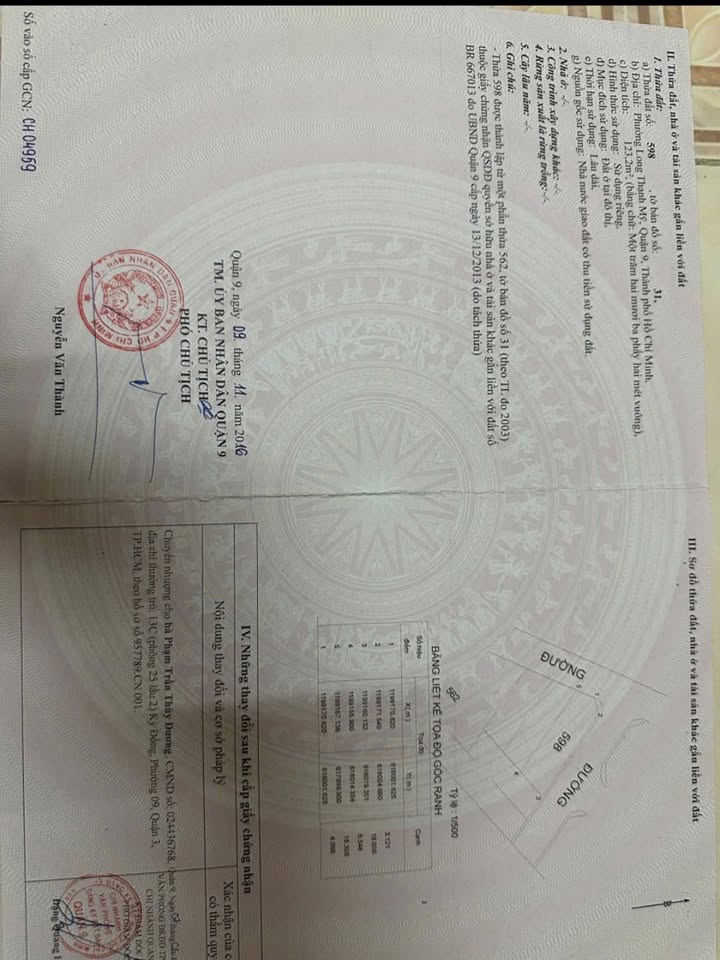 Đất góc 2 mặt tiền đường 6m, phường Long Thạnh Mỹ, Q9 - Diện tích 123m², giá 6.75 tỷ!