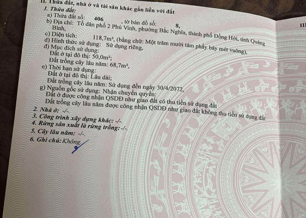 Đất nền Bắc Nghĩa Đồng Hới 126m² giá 700 triệu - Đầu tư sinh lời ngay!