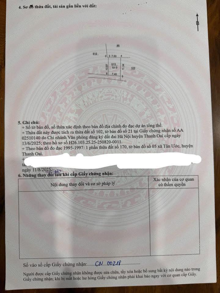 Đất Tân Ước Thanh Oai 83m² giá chỉ 4 tỷ - Ô tô đỗ cửa, vị trí đẹp!