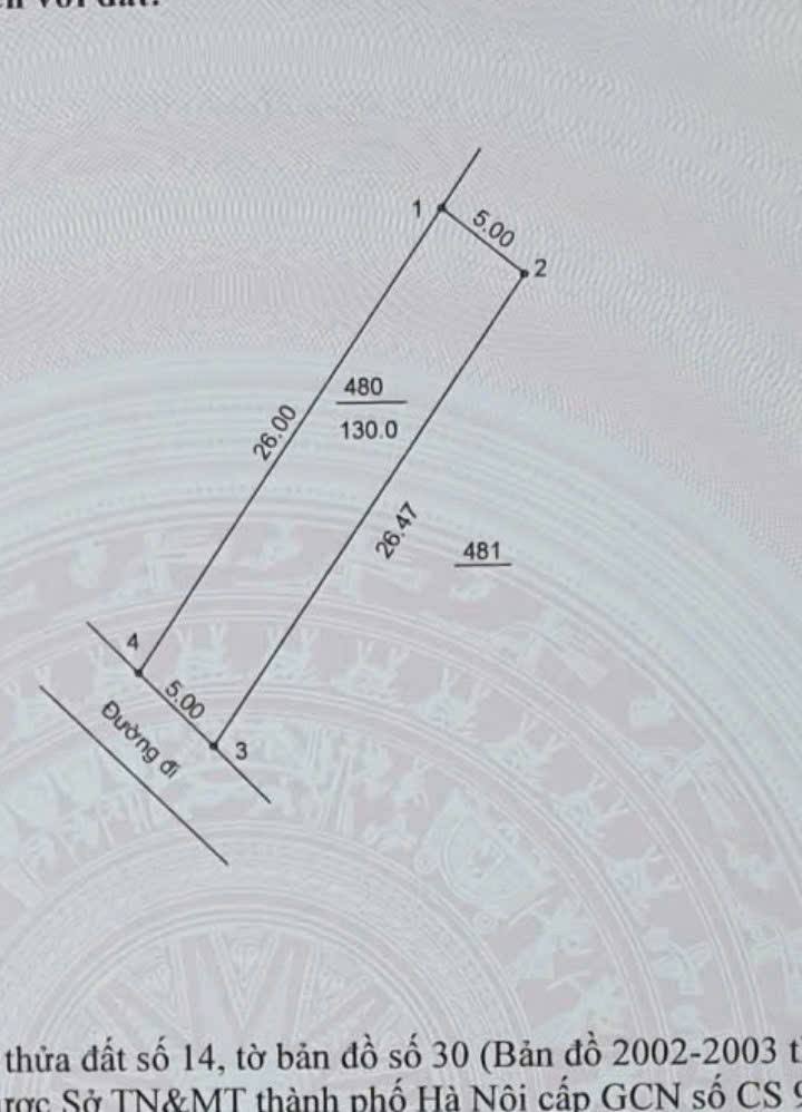 Đất thổ cư Cổ Đông Sơn Tây 130m² giá 3 tỷ - Đường rộng ô tô tránh nhau!