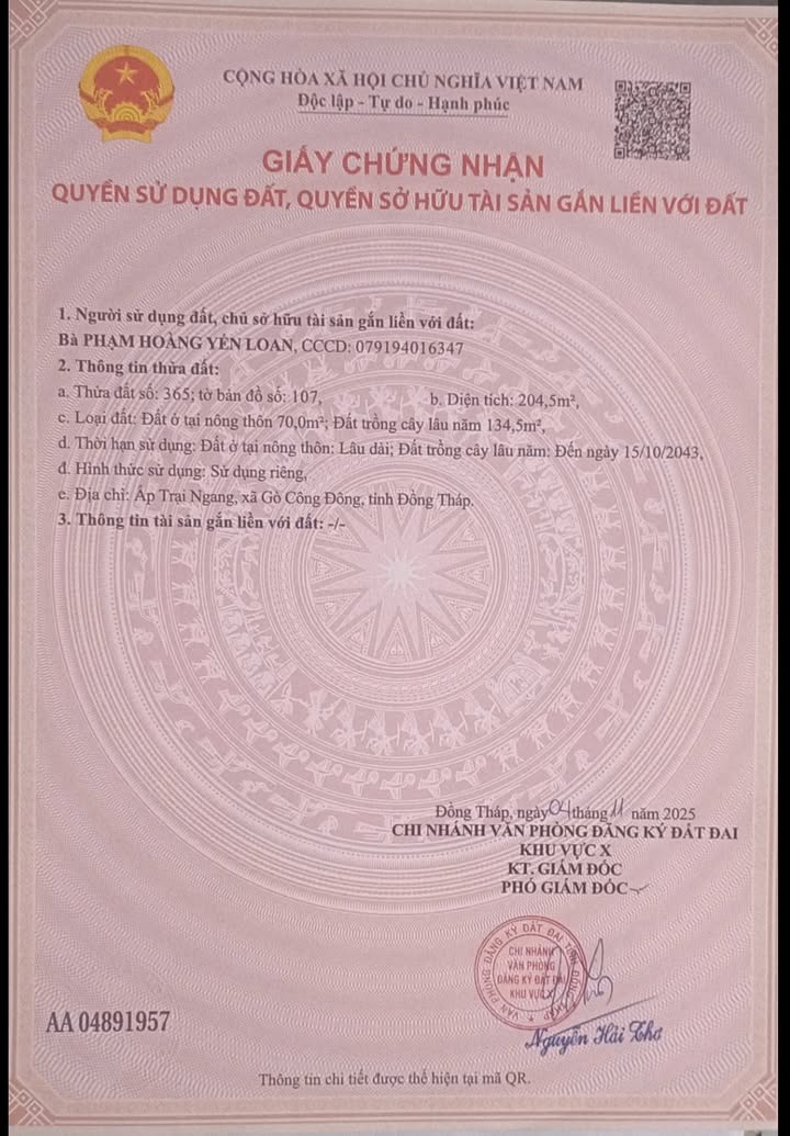 Nhà mặt tiền Nhựa liên Ấp Trại Ngang, Gò Công Đông 204.5m² giá chỉ 680 triệu - Cơ hội đầu tư hấp dẫn!