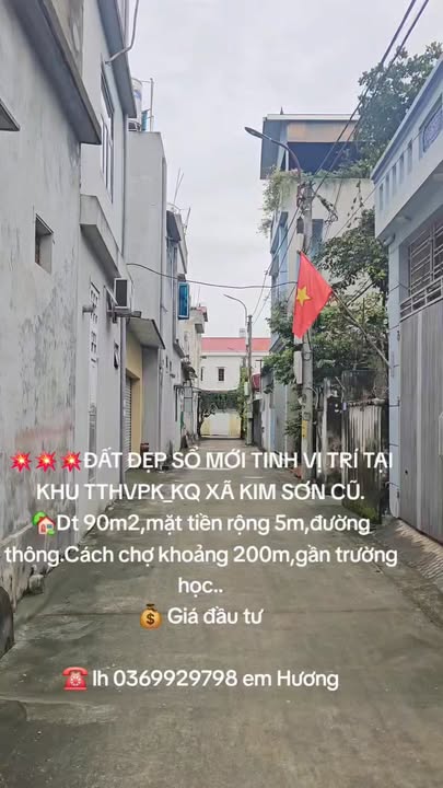 Đất nền Kim Sơn Gia Lâm 90m² giá 1.9 tỷ - Mặt tiền 5m, vị trí đắc địa!