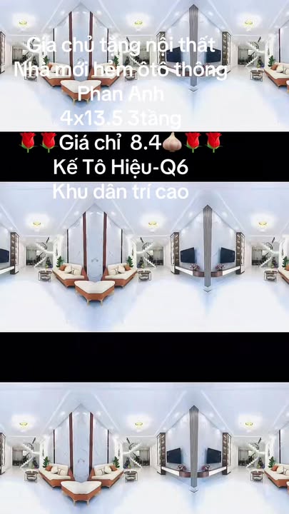 Nhà mới 54m² hẻm ô tô Phan Anh, Q6 chỉ 8.4 tỷ - Sẵn sàng vào ở!