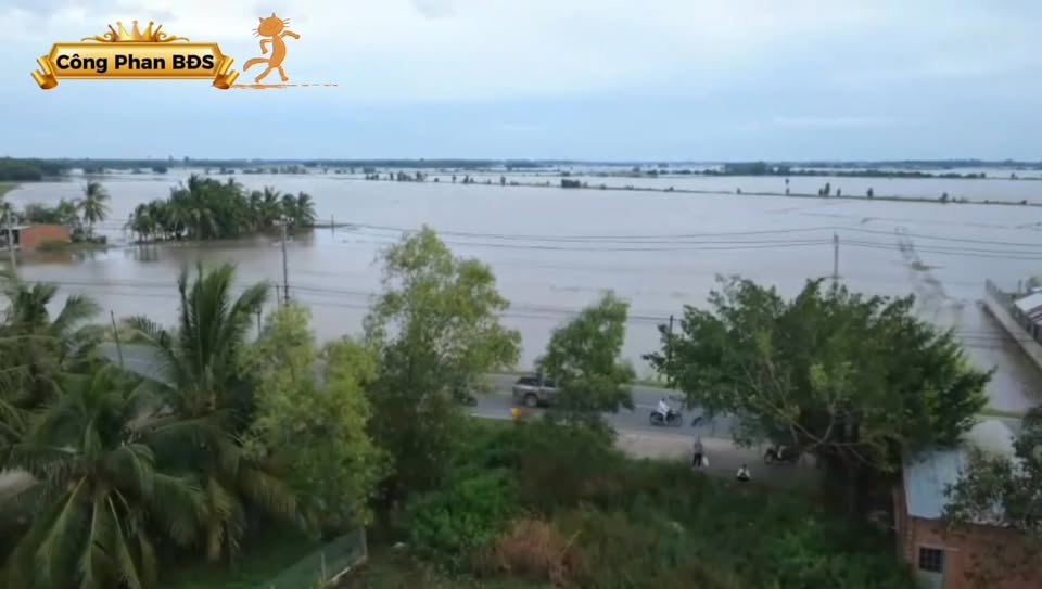 Đất 2 mặt tiền đường Thủy và Đường Bộ 1.830m² - Kinh doanh thuận lợi tại Trí Bình, Châu Thành