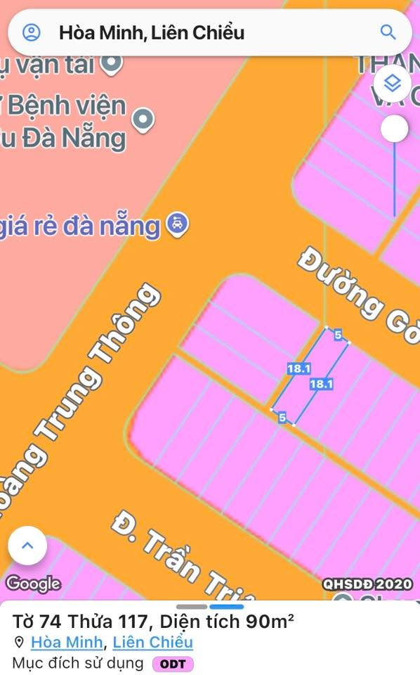 Đất nền Hòa Phú 10, Liên Chiểu, Đà Nẵng 90m² giá 6 tỷ - Kẹp đường thoáng mát, gần tiện ích!