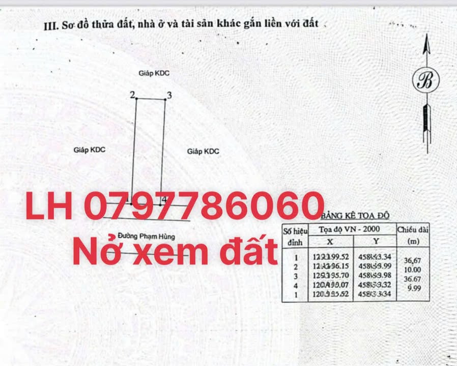 Bán Lô Biệt Thự Mặt Tiền Đường Phạm Hùng, Phú Thủy 367m² Giá 13 Tỷ - Đầu Tư Sinh Lời!