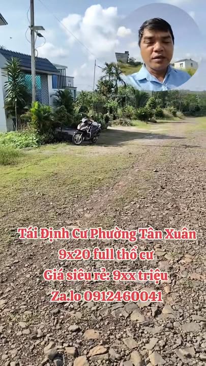 Đất Tái Định Cư Tân Xuân 180m² giá 900 triệu - Sổ đỏ chính chủ!