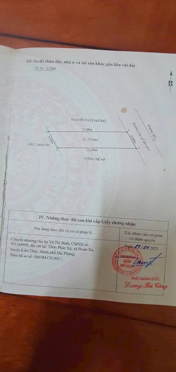 Lô đất 132m² đường 403, Đồ Sơn - Đối diện trường mầm non Bảo Châu, giá 2.64 tỷ - Đầu tư sinh lời!