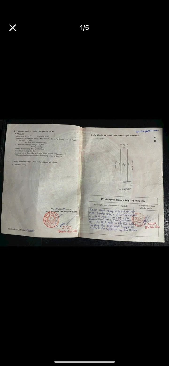 Đất nền Nam Sơn, An Dương 118m² giá chỉ 20 triệu/m² - Đầu tư sinh lời ngay!