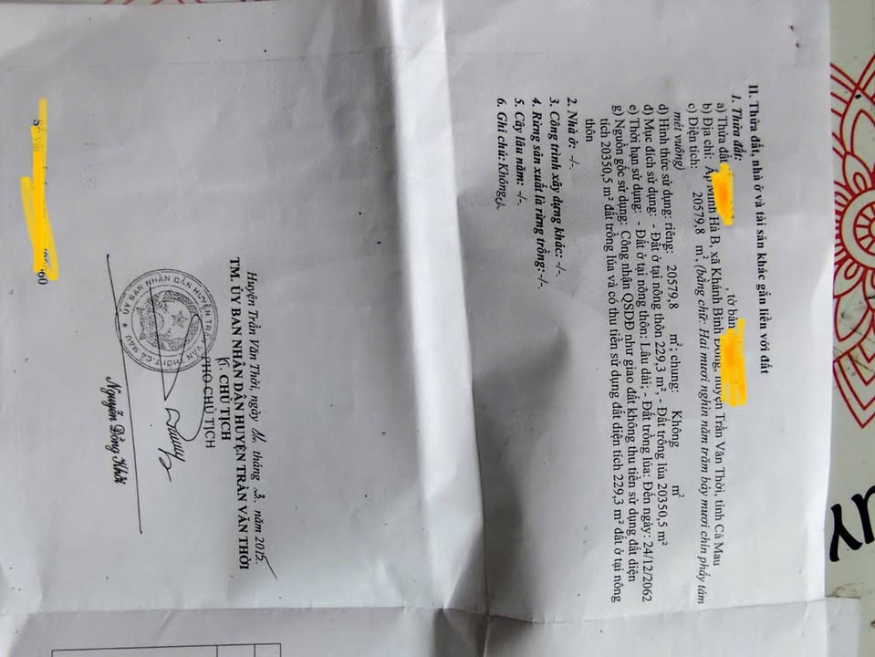 Đất thổ cư Khánh Bình Đông 20.580m² giá 2.31 tỷ - Đầu tư sinh lời ngay!