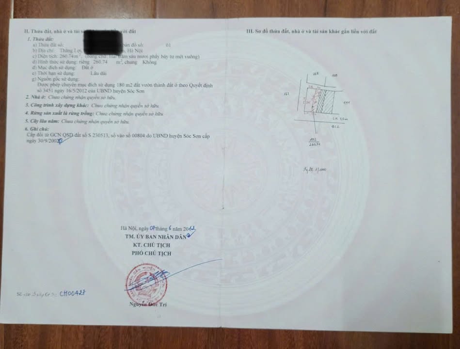 Đất thổ cư 184m² mặt tiền Quốc Lộ 2 - Cơ hội đầu tư sinh lời!