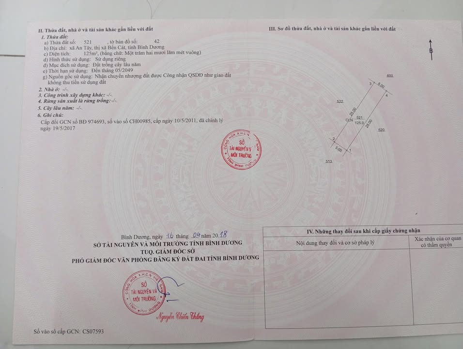 Đất nền An Tây Bến Cát 125m² - Giá tốt cho công nhân!